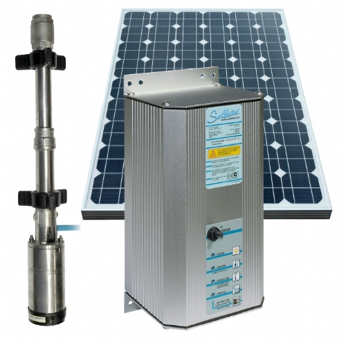Solar water pumping shop system